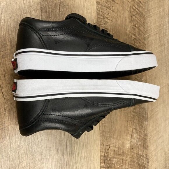 VANS Old Skool Fangs Black Leather Halloween Skate Shoes Womens 5.5 Mens 4 NEW - Picture 9 of 12